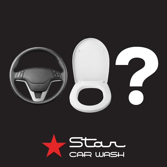 <p>Which has more germs, your steering wheel or a public toilet seat?  Research shows your steering wheel has up to 12 times more germs!</p>
<p>Go see the team at Star Car Wash, they care passionately about getting your car clean and are offering an incredible 25% off ALL wash services until the end of June 2020, every wash also gets a FREE antibacterial wipe on all interior touch surfaces.  Happy cleaning!</p>
