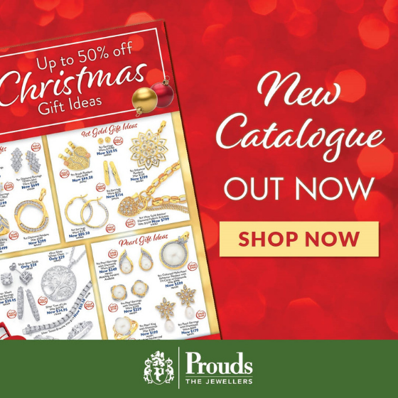 <p>Spoil someone you love with something special this Christmas at Prouds The Jewellers!</p>
<p>Prouds Christmas Catalogue is out now with savings on Diamonds, Gold, Fashion Jewellery, Watches and more!</p>
<p>Hurry in store now to see a huge selection of Christmas ideas for the whole family.</p>
<p>Celebrate and save this Christmas at Prouds.</p>
