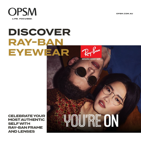 <p>At OPSM, get your favourite Ray-Ban frames with Authentic prescription lenses from $369*. Shop from iconic Ray-Ban frames like the aviator, clubmaster, wayfarer and more. Combine these with Authentic Ray-Ban lenses, etched with the unique Ray-Ban signature. Hurry up! The offer ends on April 11. Visit OPSM today!</p>
<p> </p>
