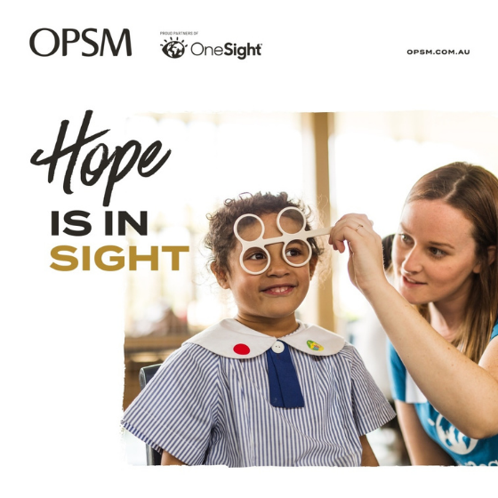<p>OPSM is a proud partner of OneSight, a charitable organisation that provides eyecare and eyewear to those without vision care across Australia and New Zealand. ​</p>
<p>​<br />
<span xml:lang=