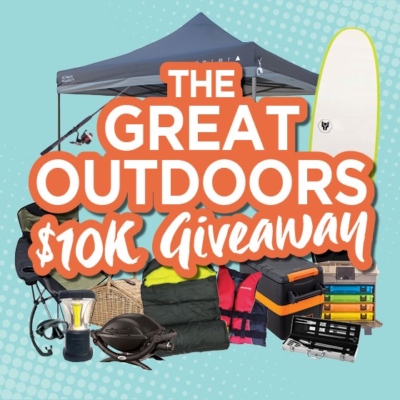 <p>You can never have too much outdoor gear…</p>
<p>And when you shop with Armada Bathurst you could reel in some awesome outdoor prizes in our Great Outdoors $10 K giveaway!</p>
<p>To enter, shop in centre and scan the QR code and you could win a share in $10,000 worth of outdoor adventure gear!</p>
<p>From camping to water sports, there’s something to keep the whole family entertained!</p>
<p><a href=