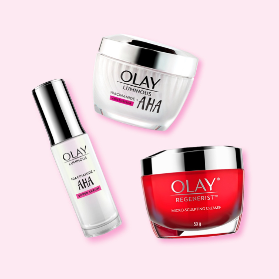 <p>Priceline Pharmacy has all your health, beauty and wellbeing needs covered.</p>
<p>Right now, get 1/2 price off the Olay Skincare range.</p>
<p>Discover the Olay Niacinamide + AHA moisturiser and super serum!</p>
<p>Head in store today, these offers end Thursday 30 June.</p>
<p>Excludes clearance products. Excludes packs. Excludes ProX range.</p>

