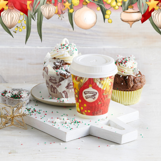 <p>Head in store for their infamous Christmas Fruit and Nut Muffin and Xmas Pudding with Icing and Christmas sprinkles.</p>
<p>Bringing a little joyfulness to the sweets you know and love.</p>
<p>Merry Christmas, From Muffin Break.</p>
