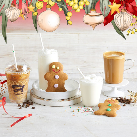 <p>Head into Muffin Break for one of their NEW Gingerbread drinks and taste the magic of Christmas. It’s the perfect flavour for the whole family to enjoy.</p>
