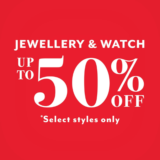 <p>Style with confidence with up to 50% off Jewellery and Watches at Angus & Coote. Shop our Summer Sale either online or in store.</p>
<p> </p>
<p> </p>
