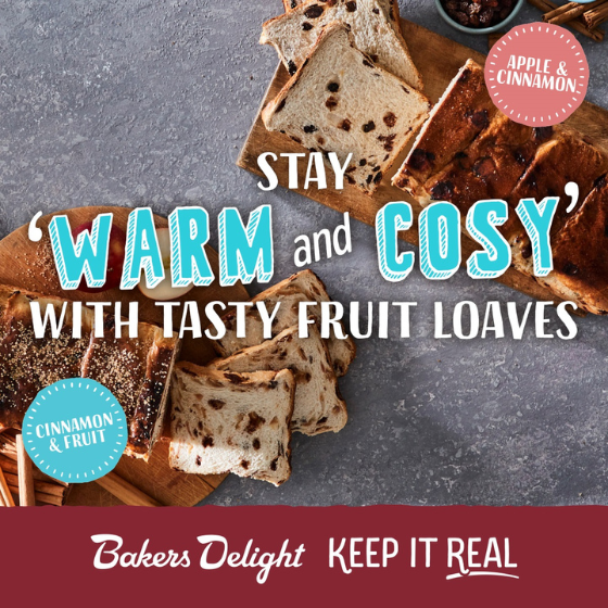 <p>As the mornings become chillier, our Fruit Loaves are here to help kick start the morning, freshly toasted with butter – yum!</p>
