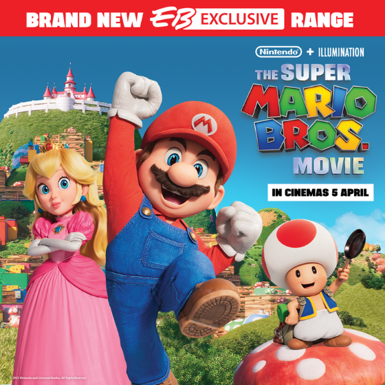 <p>Mario and his friends have warped to EB Games with a Brand New and EB Exclusive The Super Mario Bros. Movie range, available instore now!</p>
