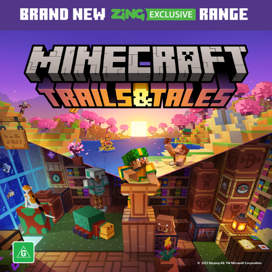 <p><em>Explore, Craft, and Adventure with the Zing Exclusive Minecraft: Trails and Tales range, available instore now at Zing Pop Culture!</em></p>
