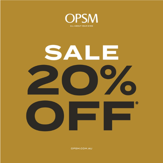<p>Book an eye test today at OPSM and shop the latest range. Choose from brands like Ray-Ban, Oakley and Prada. Hurry, offer ends 30 July.</p>
<p>OPSM accept all health funds and bulk billed eye tests are also available for eligible Medicare cardholders.</p>
<p>*Selected items. While stocks last. Brand and product exclusions apply. See special offers on website for details.</p>
